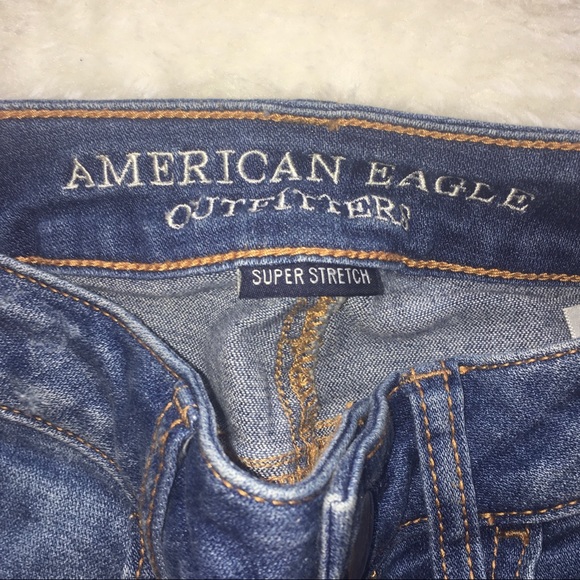 American Eagle blue low rise skinny jeans - Picture 6 of 7